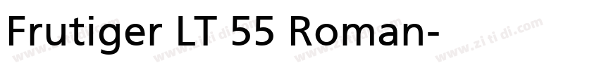 Frutiger LT 55 Roman字体转换